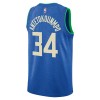Dres Milwaukee Bucks Giannis Antetokounmpo Nike 2023-24 City Edition Royal Swingman